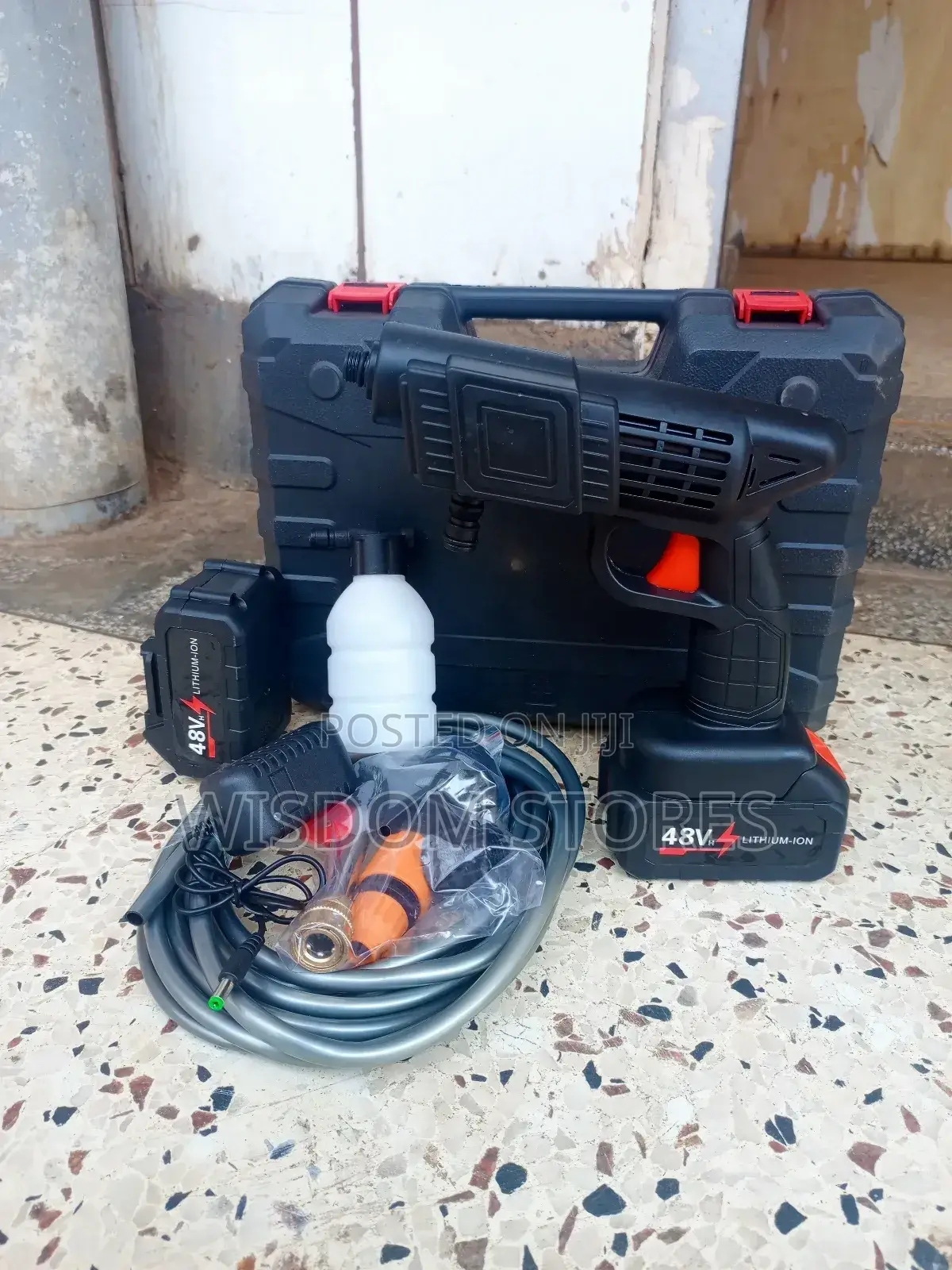 Portable High-Pressure Washer.