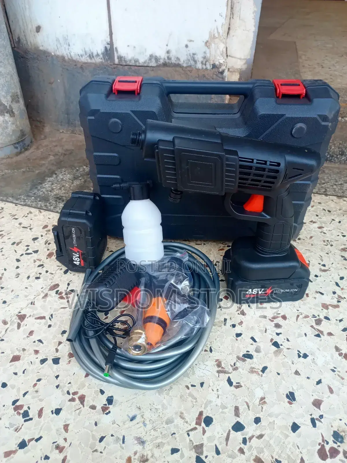 Portable High-Pressure Washer.
