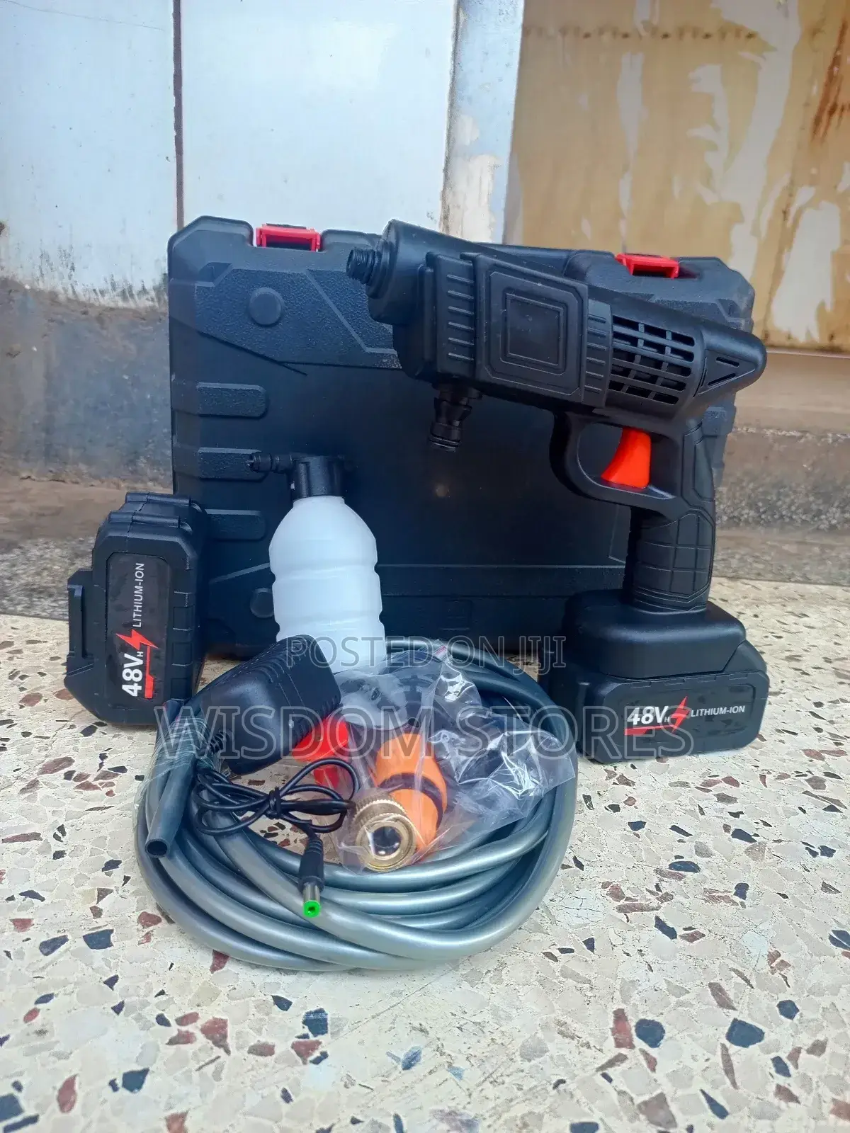 Portable High-Pressure Washer.