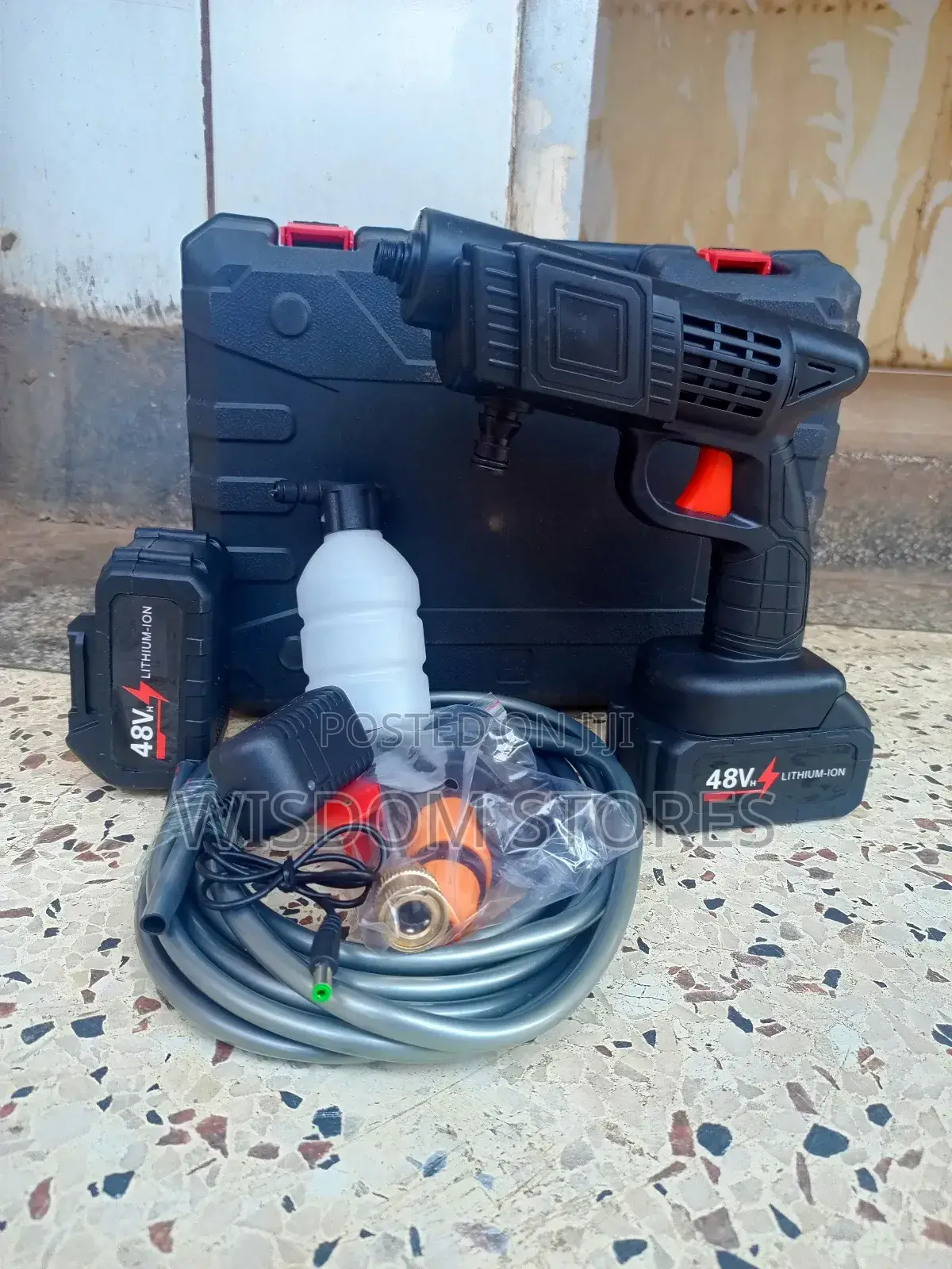 Portable High-Pressure Washer.