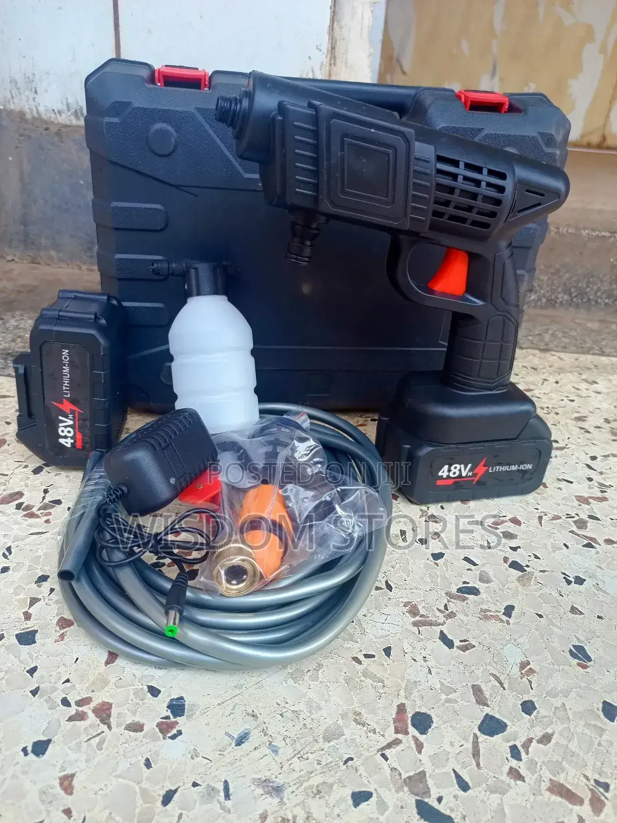 Portable High-Pressure Washer.
