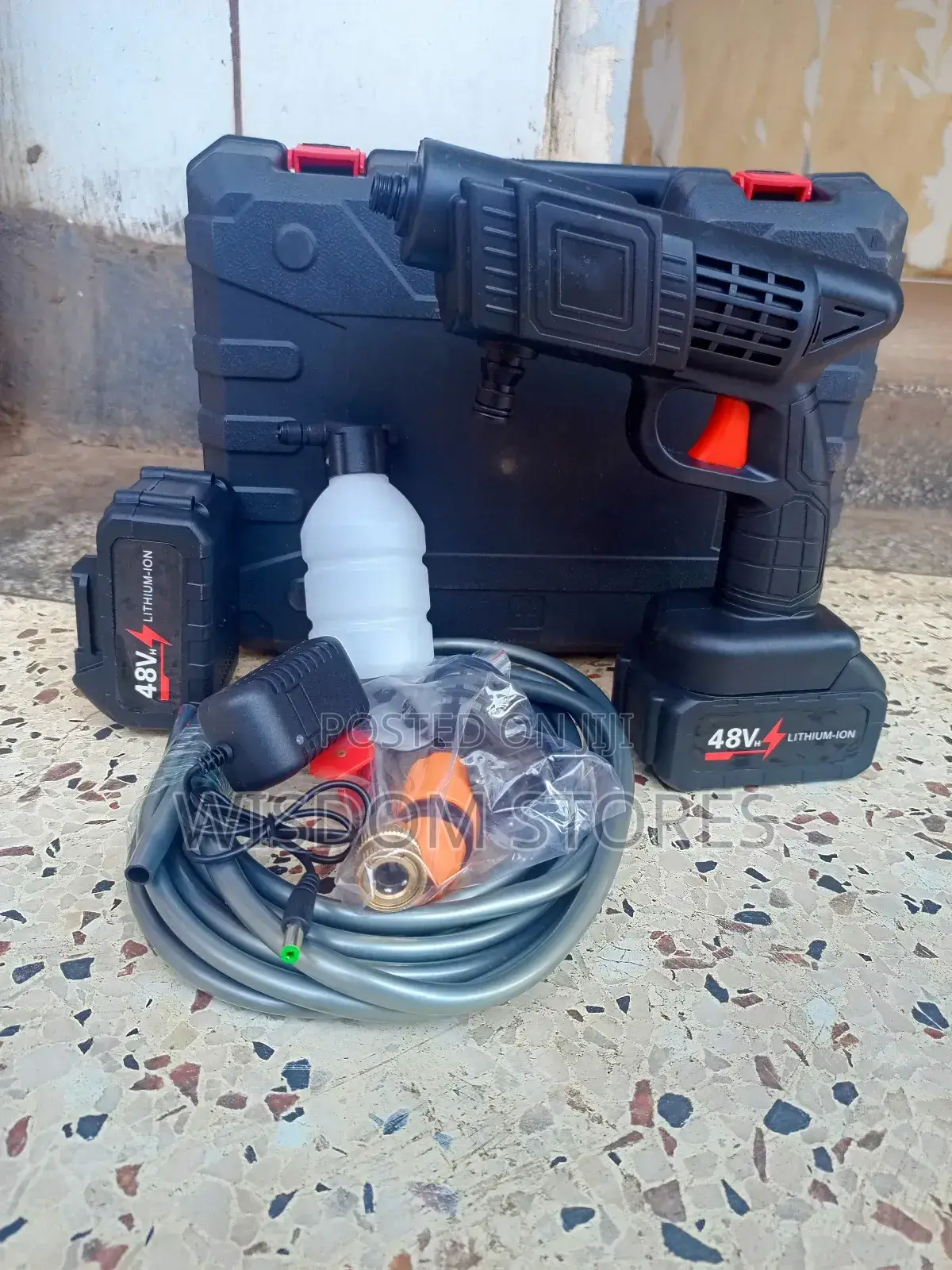 Portable High-Pressure Washer.