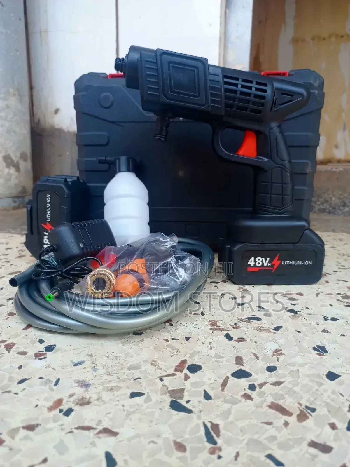 Portable High-Pressure Washer.