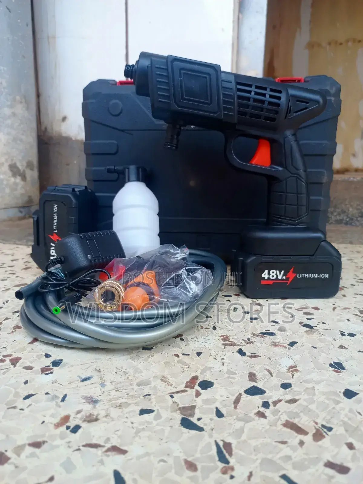Portable High-Pressure Washer.