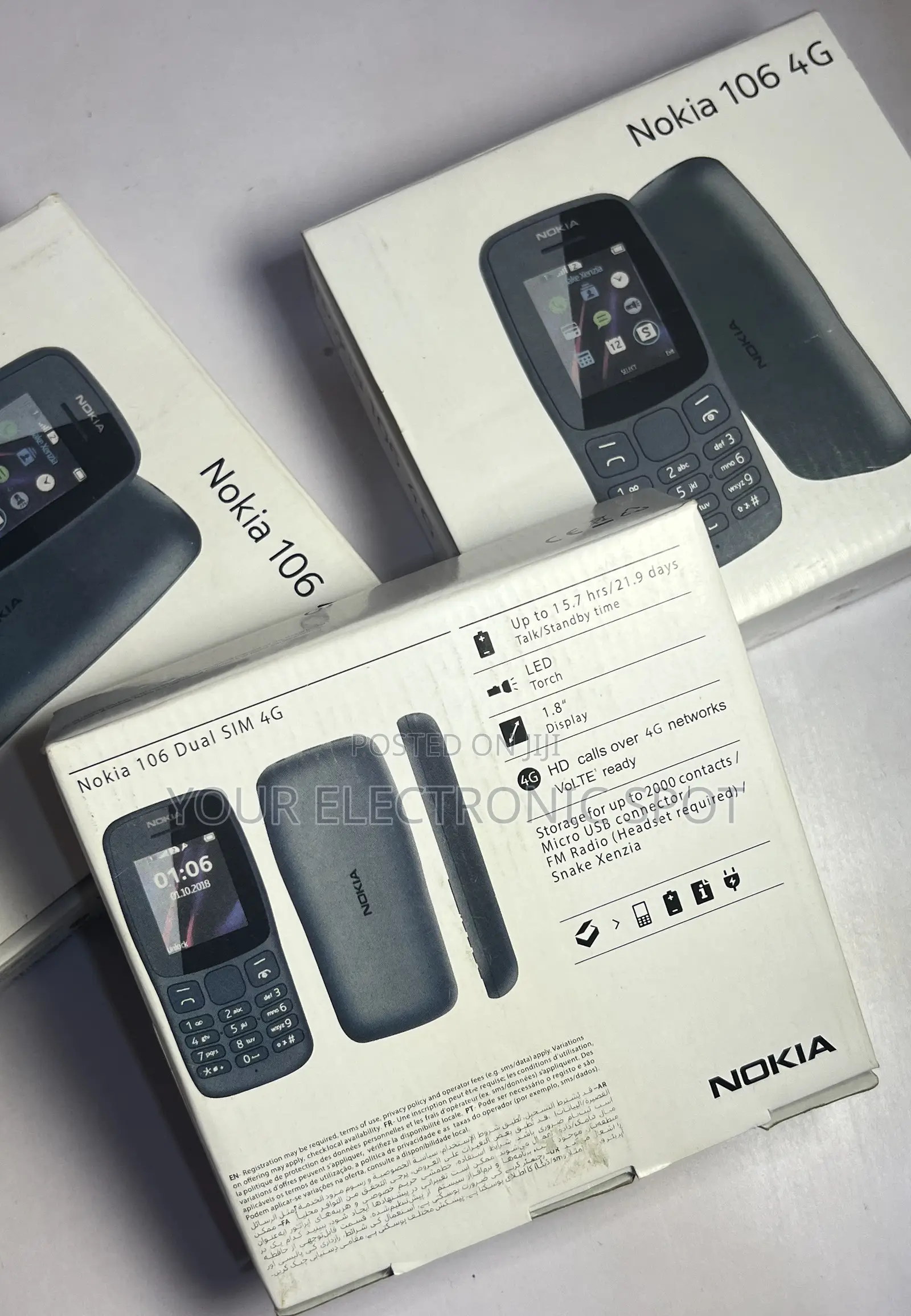 New Nokia 106 Black