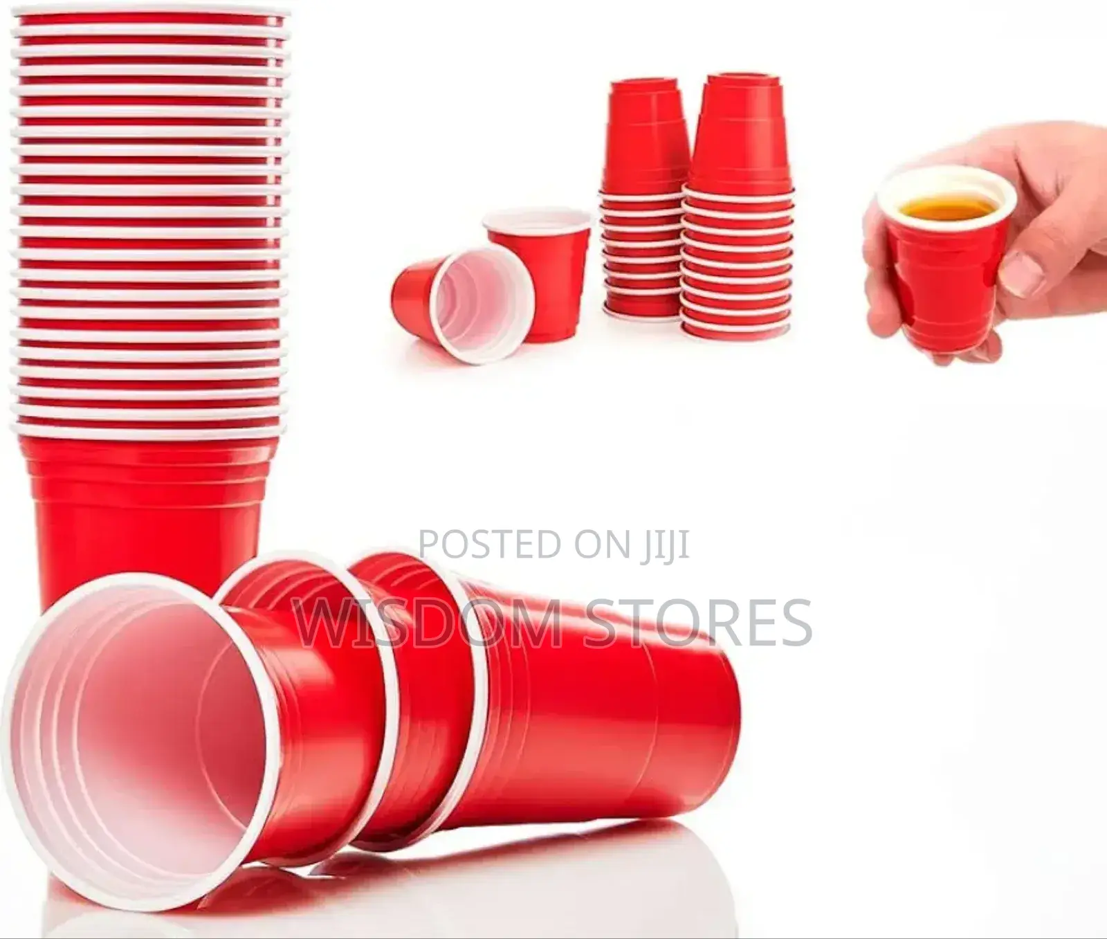 Red Party Shot Glasses -Set of 20 Pieces