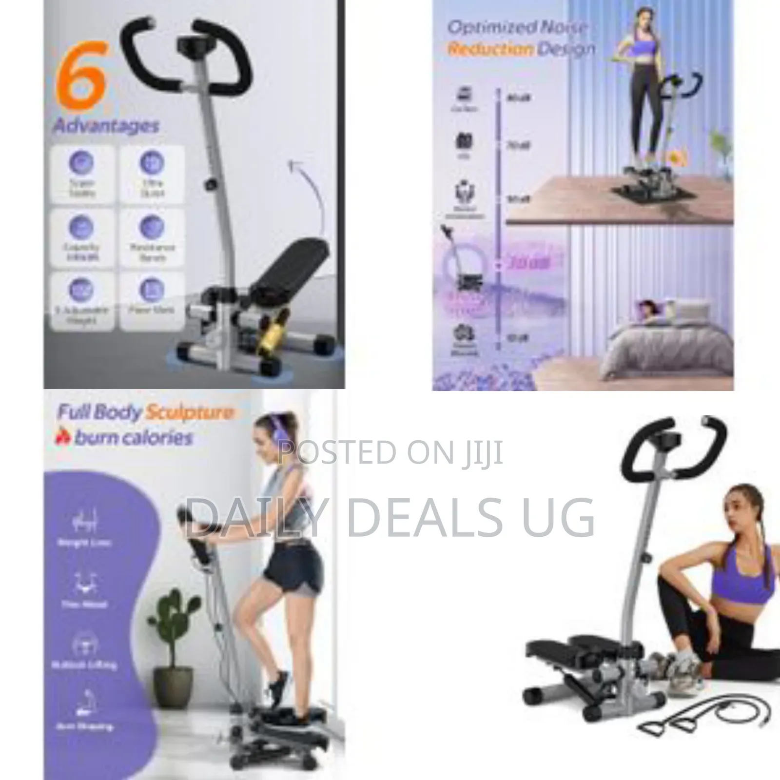 Cross Trainer Folding Pedal Mini Stepper for Exercise, Body Sculpture ...
