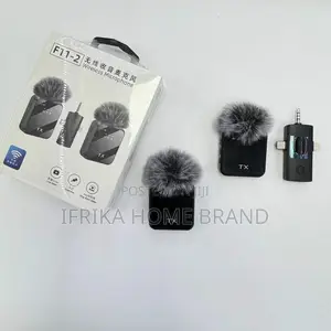 F11-2 Wireless Collar Clip Microphone One-to-Two Mobile Phone