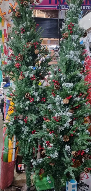 Christmas Tree Green/8ft Christmas Tree Decorated With Fruits,Berries,