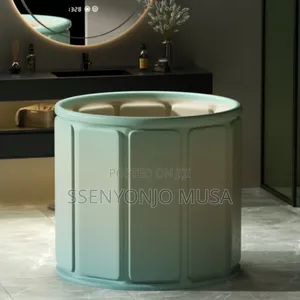 Foldable Portable Shower Bucket / Ice Bath Tub – Pvc Folding Bathtub