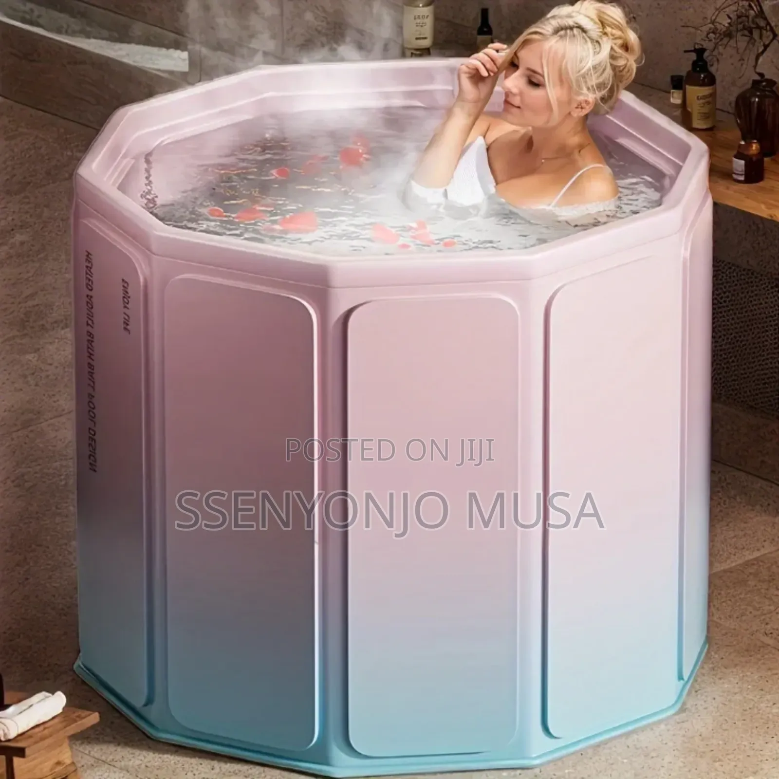 Foldable Portable Shower Bucket / Ice Bath Tub – Pvc Folding Bathtub
