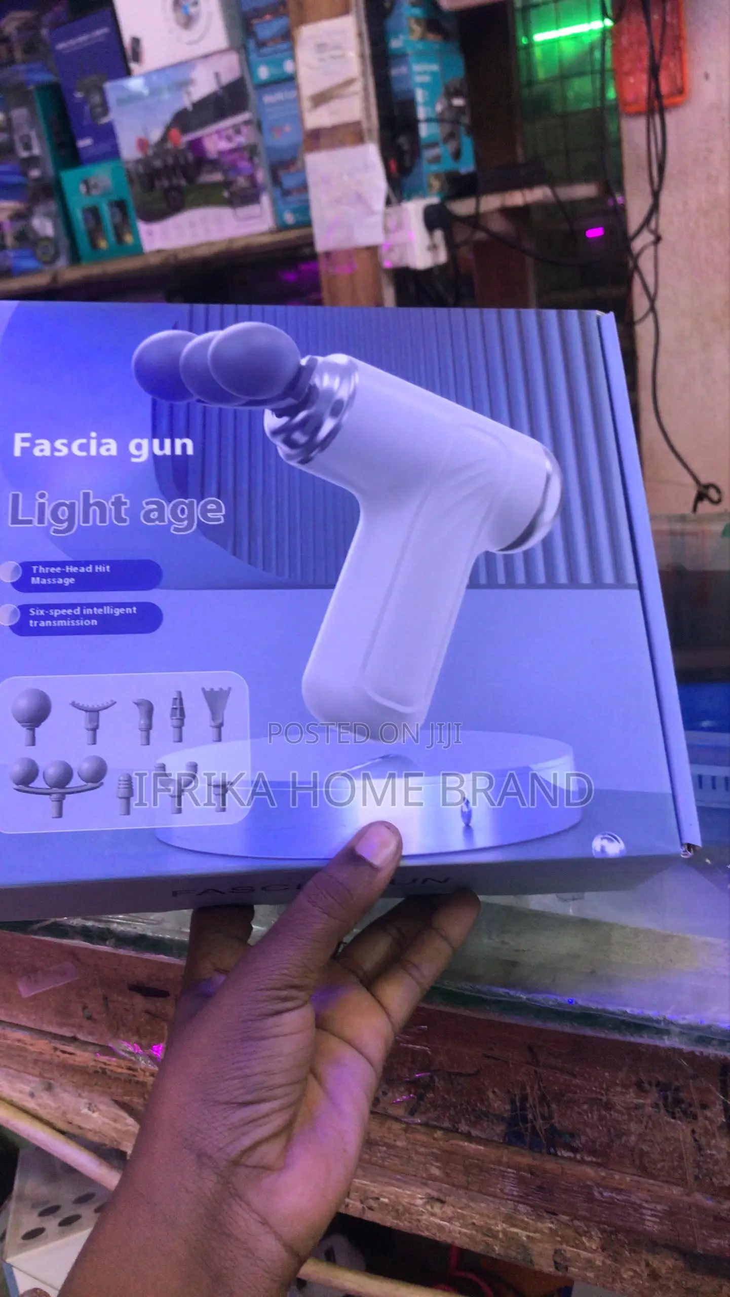 3-Head Fascia Gun 9-Head Interchangeable Body Massager