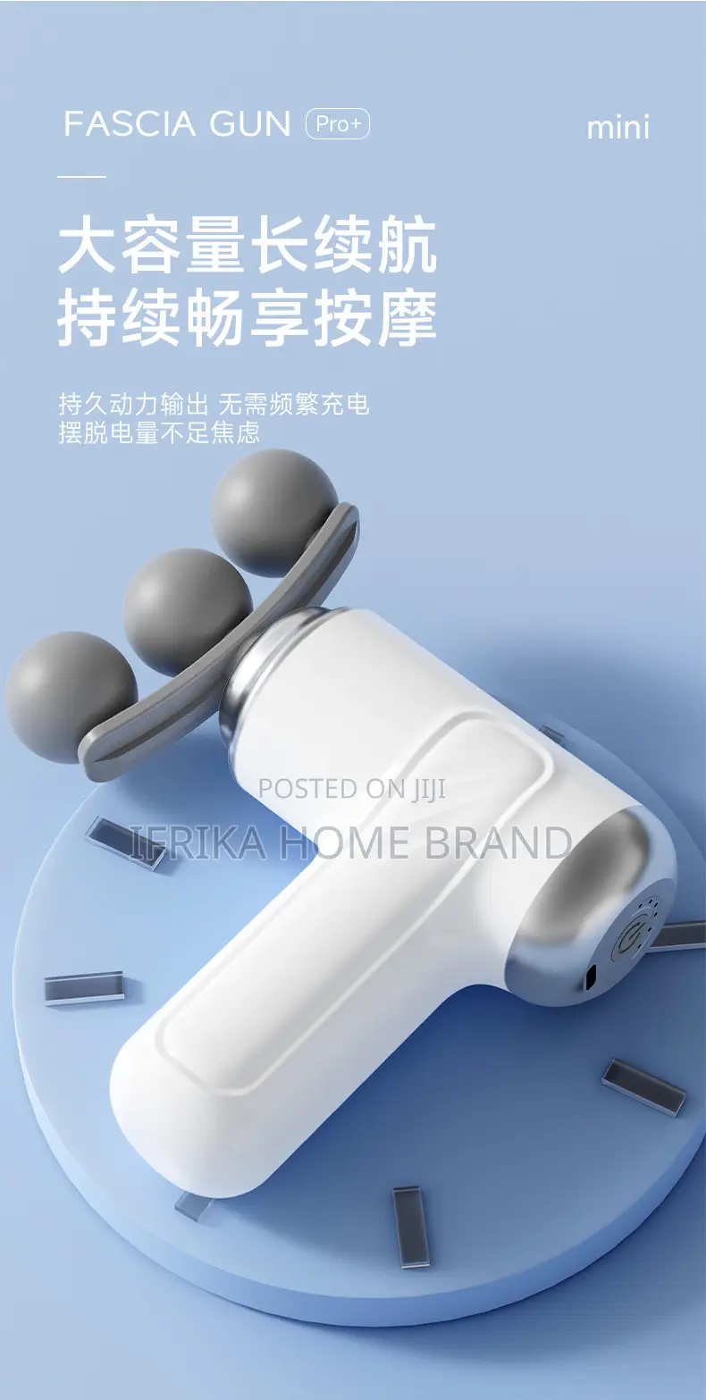 3-Head Fascia Gun 9-Head Interchangeable Body Massager