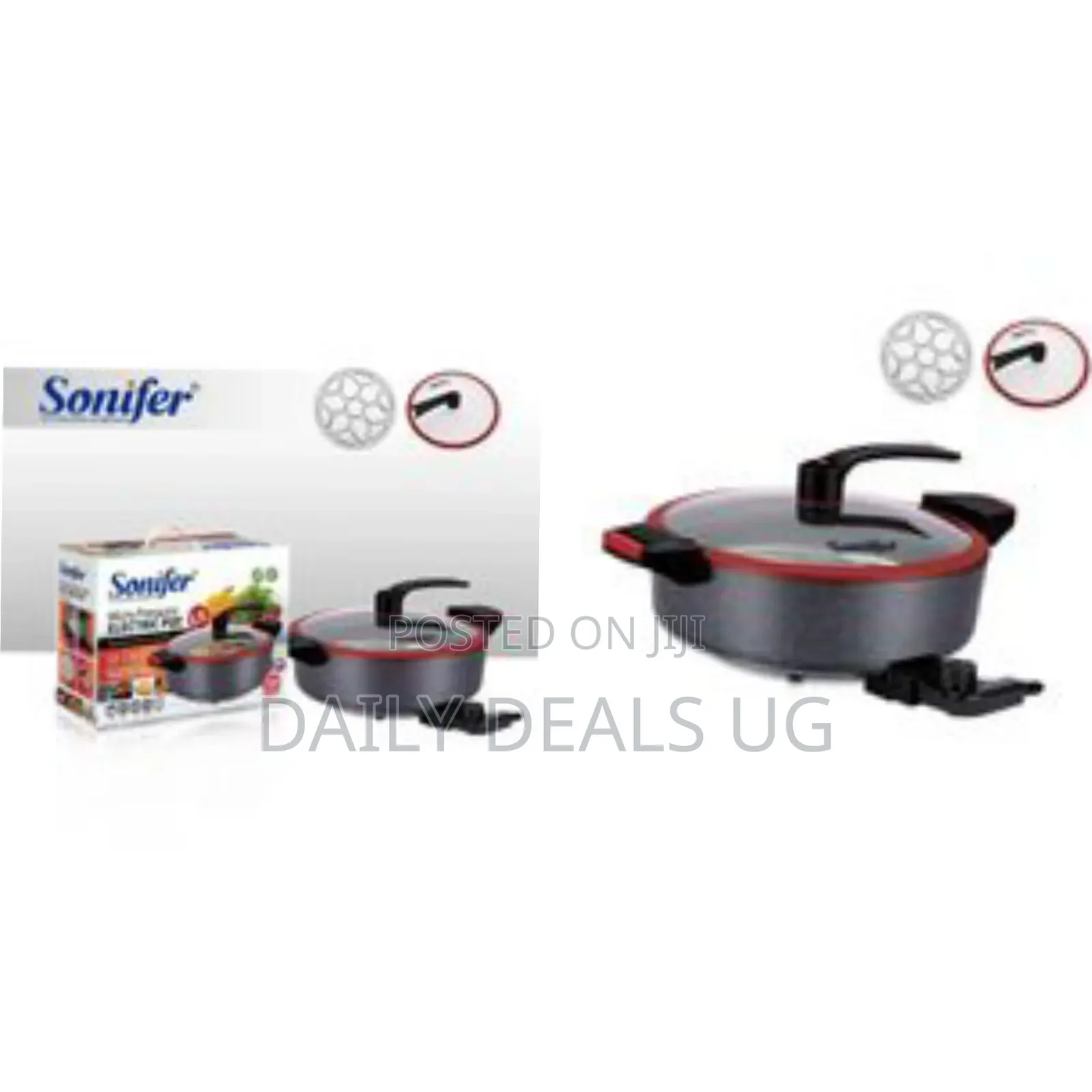 Sonifer Household Non Stick 6.5l Die Cast Aluminum Deep Frying Pan