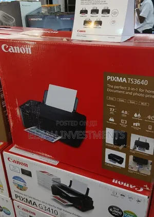 Canon Pixma Ts3640 Printer 3-in-1 Inkjet Printer