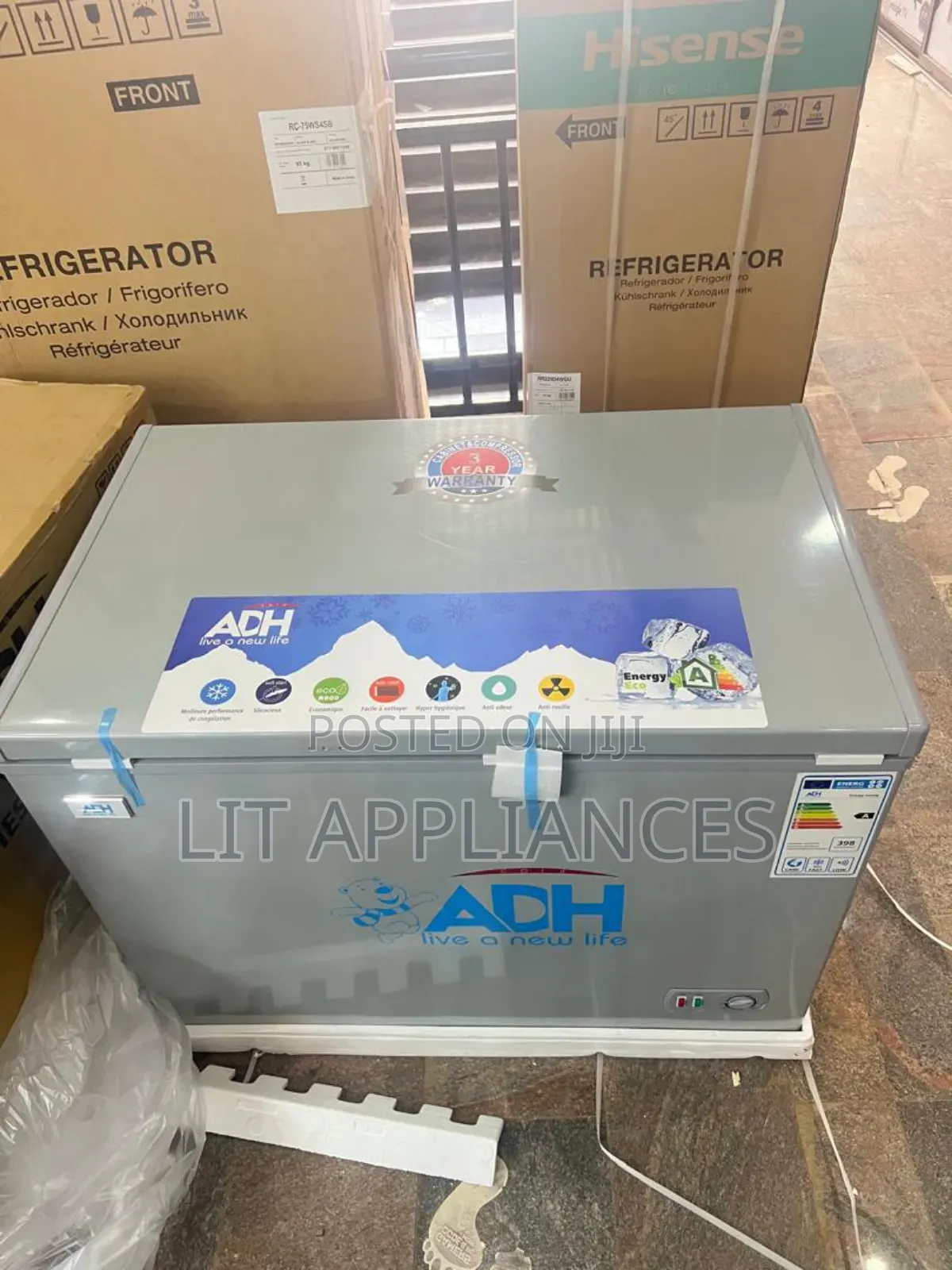 Adh Deep Freezer 400l With Big Storage