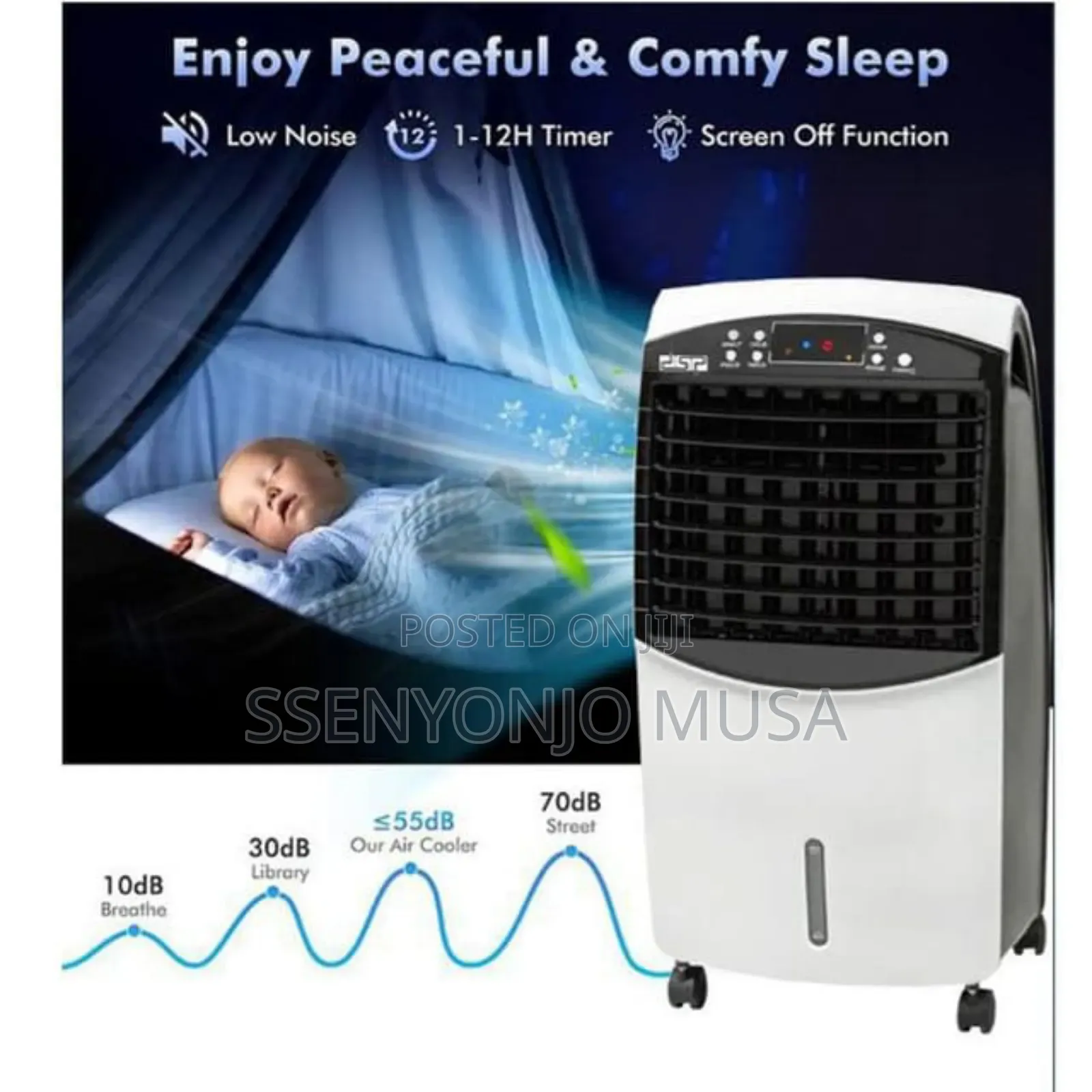 DSP Air Cooler 9.0l Kd3074 - 65w, 1100rpm,Remote Control,Led
