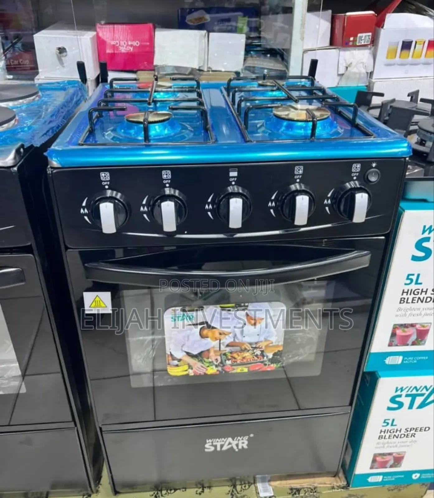 Winning Star 4-Burner Gas Stove With an Oven