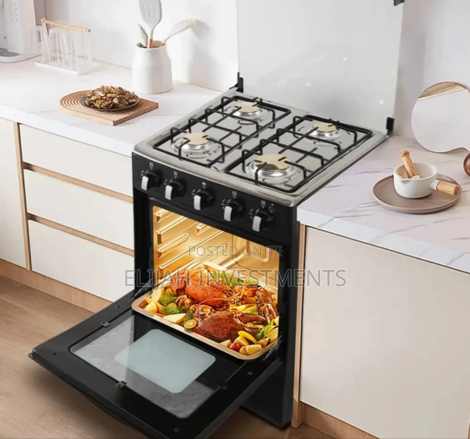 Winning Star 4-Burner Gas Stove With an Oven