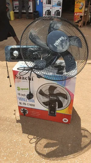 Saachi Wall Fan 16 Inch Black