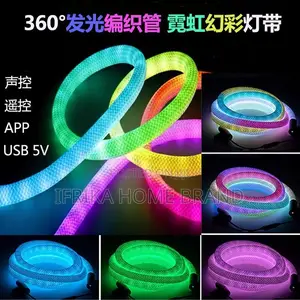 Neon Rope Light Mesh Tube Round 360-degree Glowing Rgb5vusb