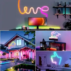 Neon Rope Light Mesh Tube Round 360-degree Glowing Rgb5vusb