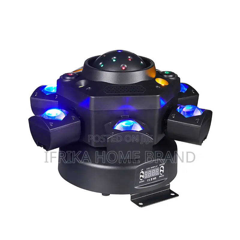 Six-Arm Little Diamond Bee-Eye Shaking Head Lamp Four-in-One