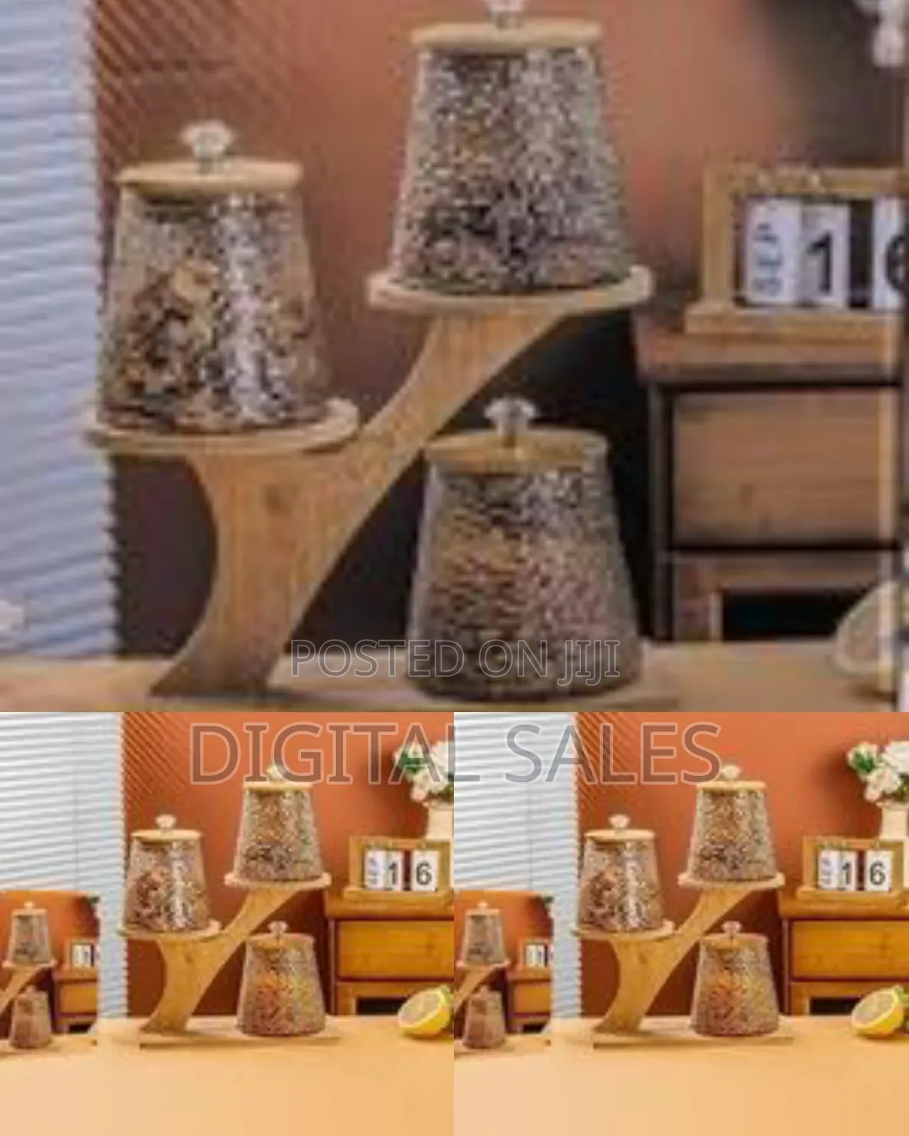 3-Piece Round Airtight Glass Storage Jar Canister Set