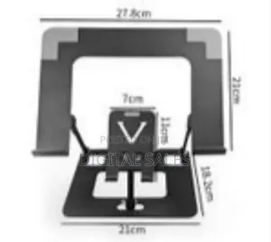 Ergonomic Dual Laptop Phone Stand – Fully Adjustable Foldable