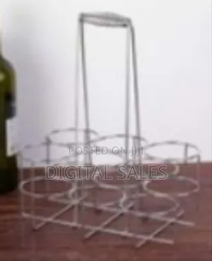 Portable Decdeal Metal Beer Carrier 6 Bottle Rack Countertop