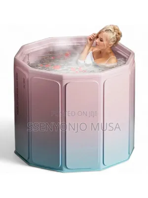 Foldable Portable Shower Bucket / Ice Bath Tub – Pvc Folding Bathtub