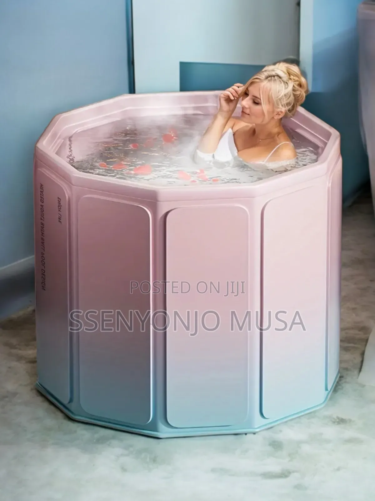 Foldable Portable Shower Bucket / Ice Bath Tub – Pvc Folding Bathtub