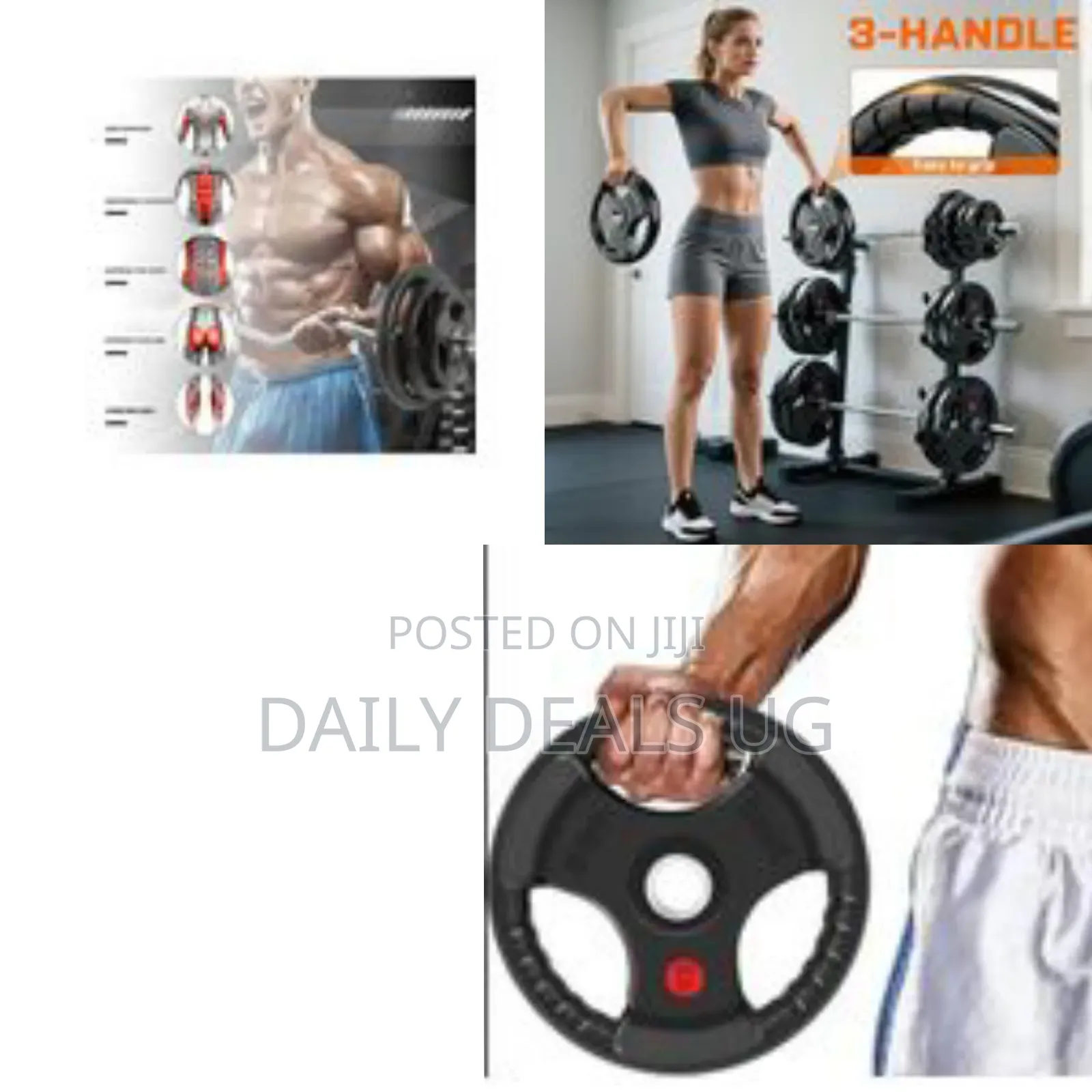 12.5kgs 2 Piece of Rubber Coated Hand Grip Bumper Weight Plate Discs