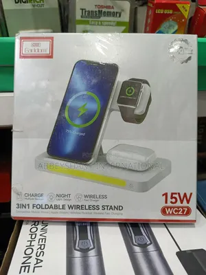 Earldom Wc27 3-in-1 Foldable Wireless Charging Stand.