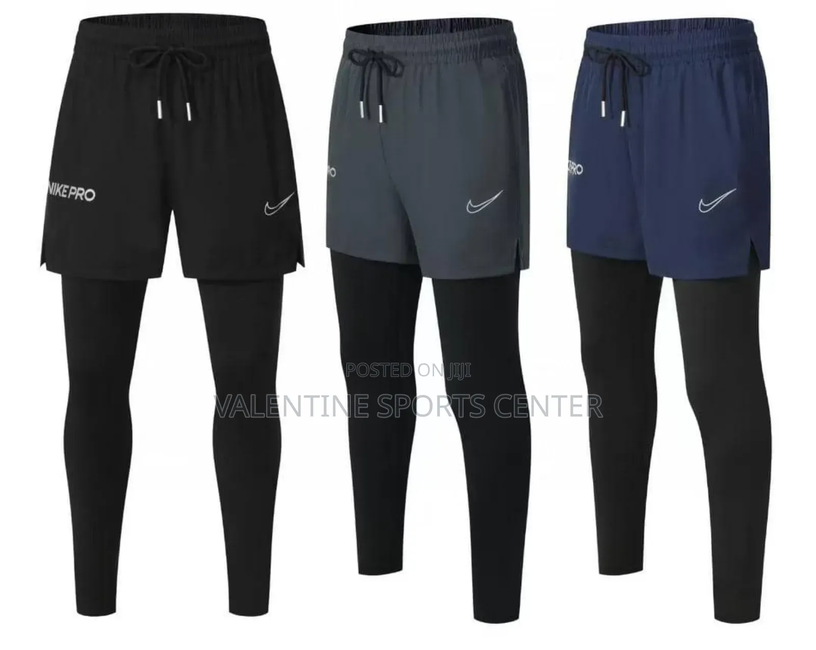 Long Gym Wears 2 in One Original Material All Different Colors Size