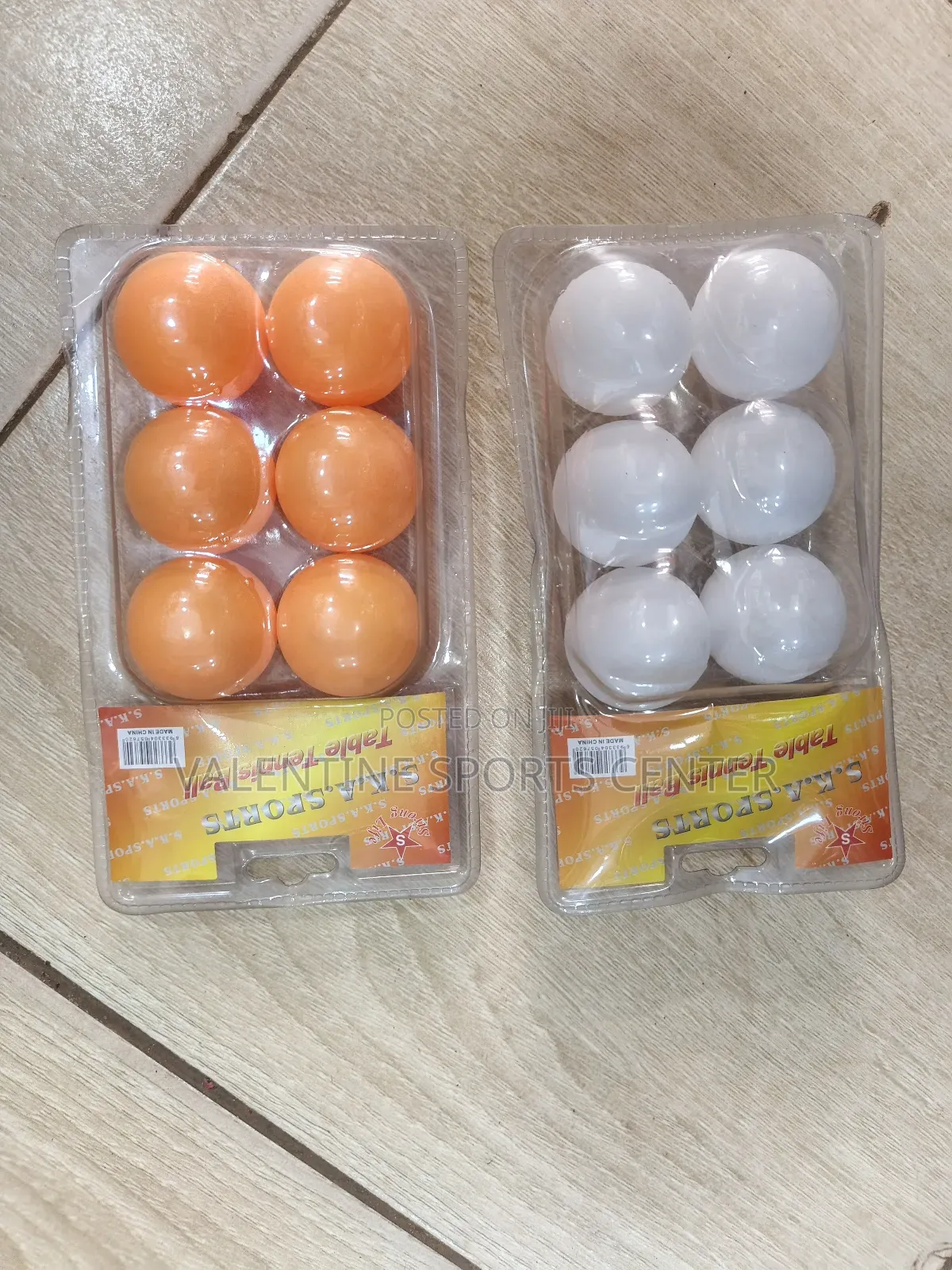 T. T Table Balls 6pics in the Packet Original