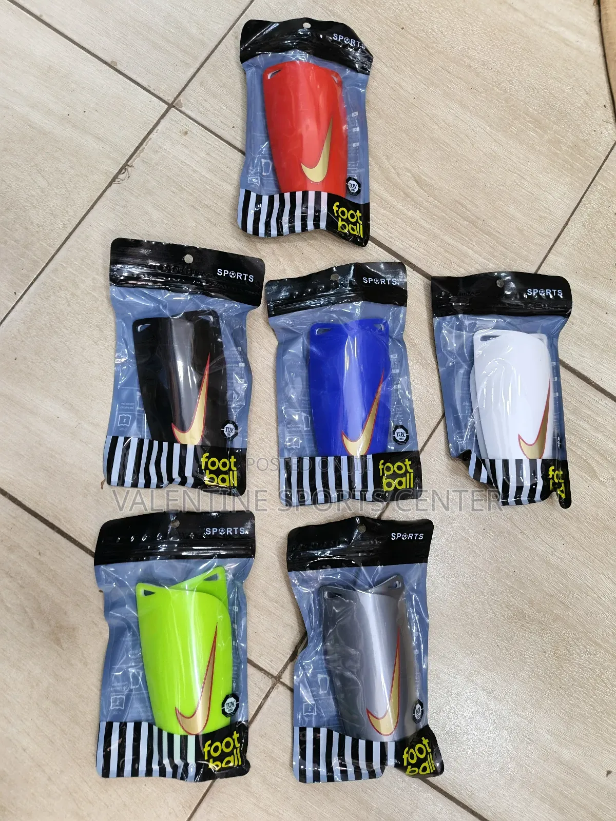 Medium Size Shin Guards All Different Colors and Sizes