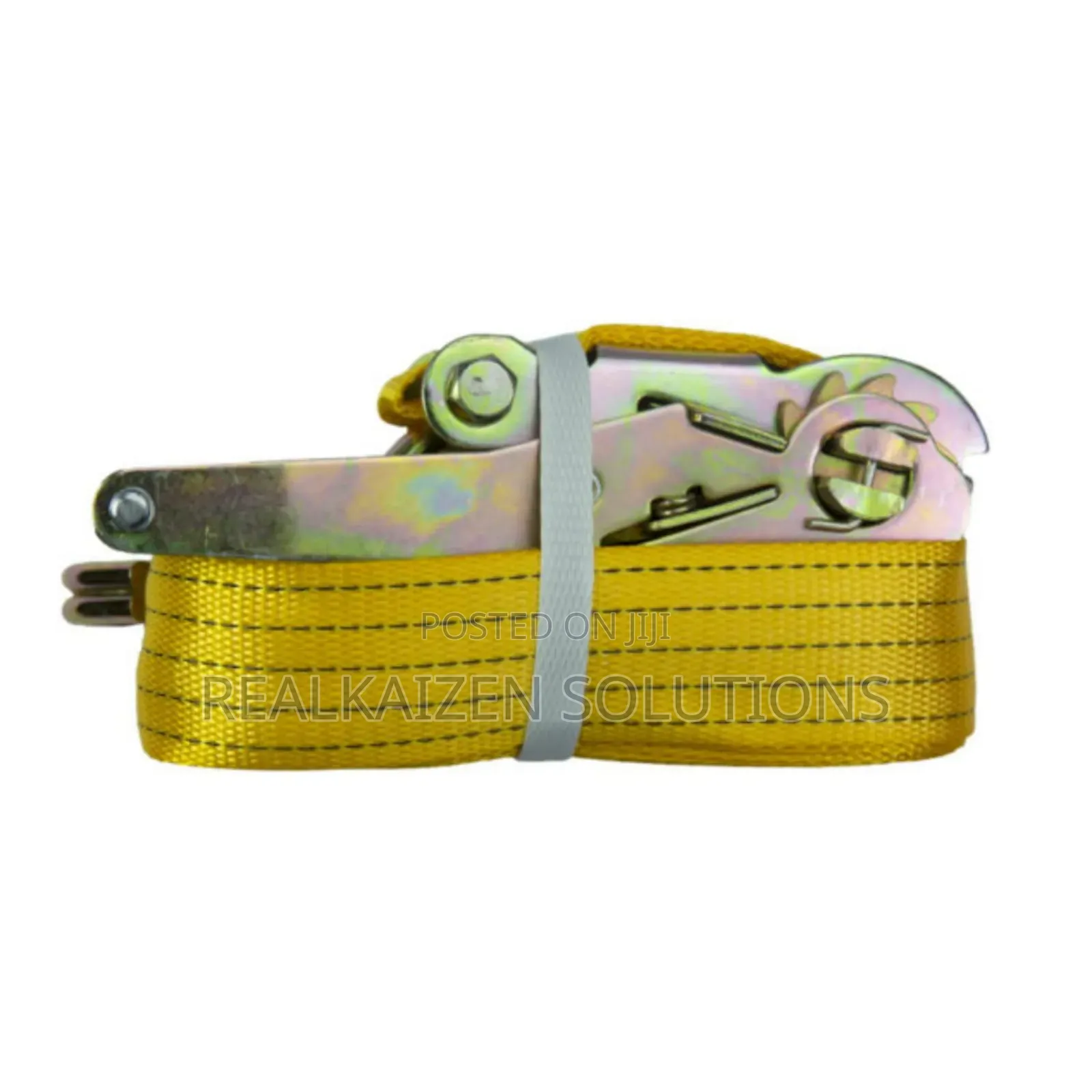Heavy Duty Yellow Cargo Lashing Strap 2 Inches by 10 Meters Long