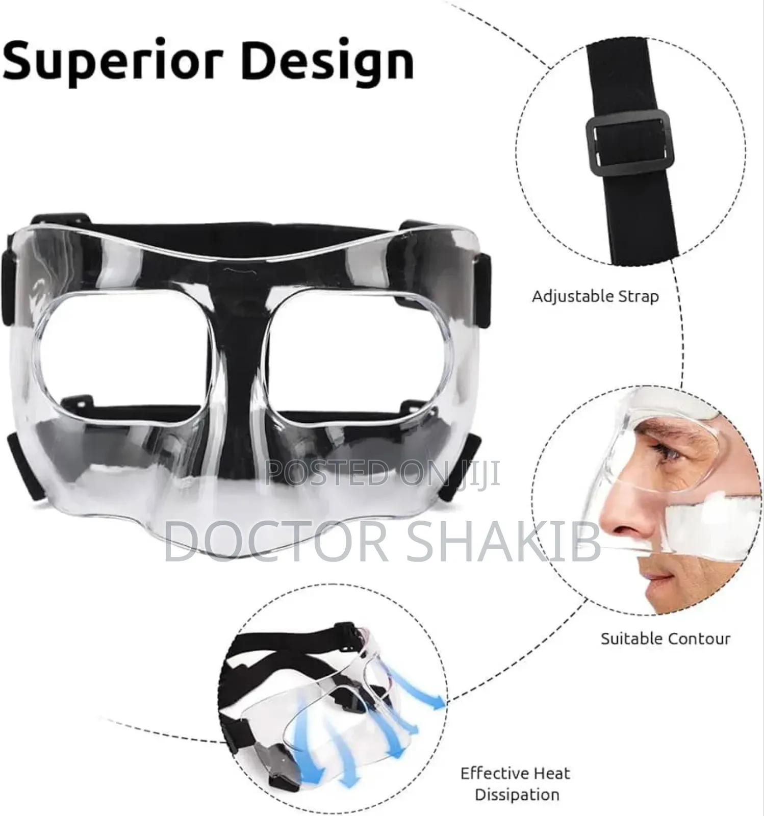 Sports Impact Protection Face Guard