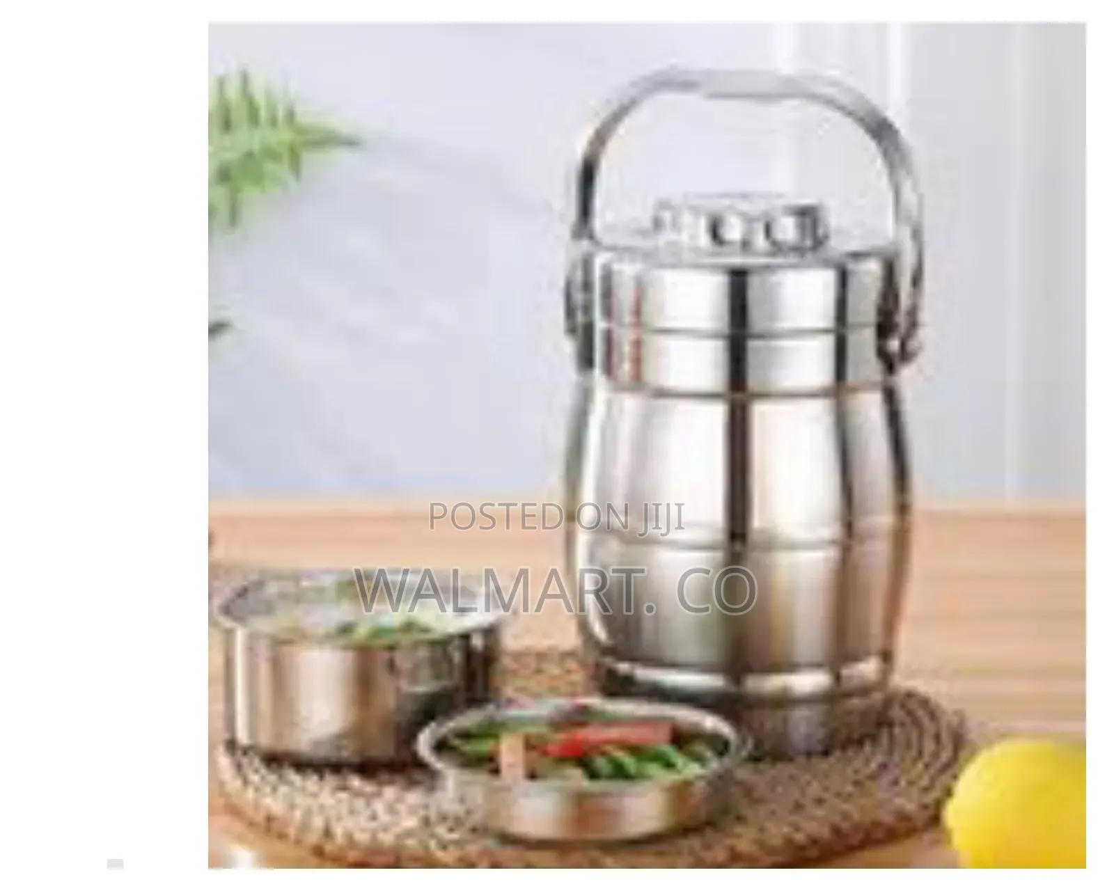 8 Litres Insulated 3 Tier Thermos Bento Stainless Steel Lunch Box