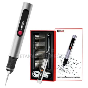 Rechargeable Professional Engraving Pen With 30 Bits