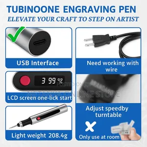 Rechargeable Professional Engraving Pen With 30 Bits