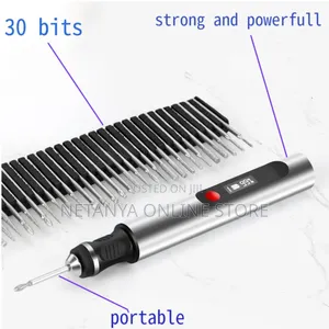 Rechargeable Professional Engraving Pen With 30 Bits