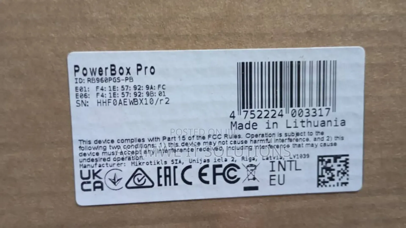 Mikrotik Powerbox Pro Router, Outdoor, 5-Port Gigabit Ethernet Router