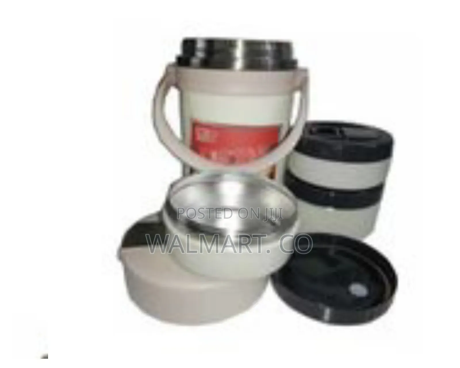 Zego Steel Food Flask 2.2litres-Cream