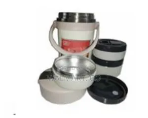 Zego Steel Food Flask 2.2litres-Cream
