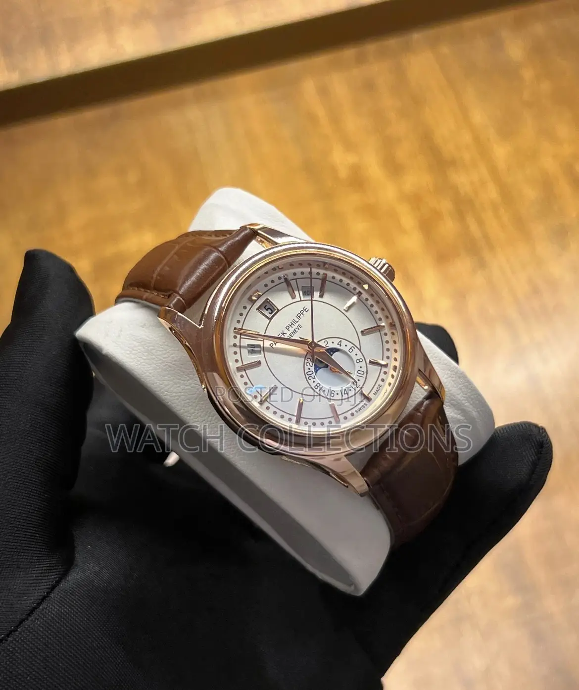 Day-Date Geneve Leather Patek Watch