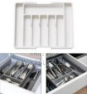 Large Silverware Drawer Organizer, Expandable Utensil Tray For Kitchen