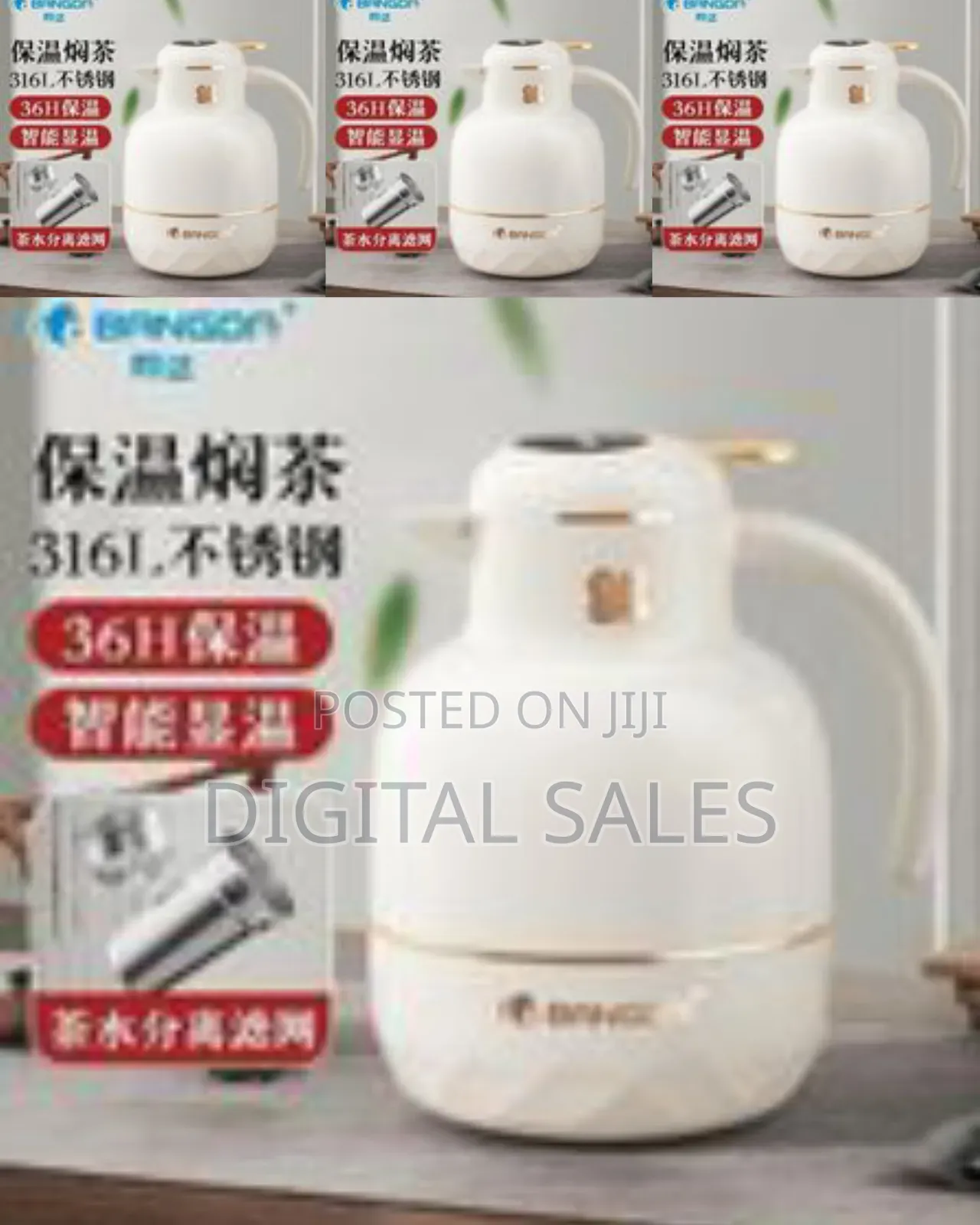 1.5 Litres Thermal Coffee Carafe, Stainless Steel Tea Flask