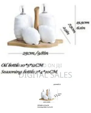 Ceramic Olive Oil and Vinegar Bottle Pot Dispenser Sauce Dust-Proof